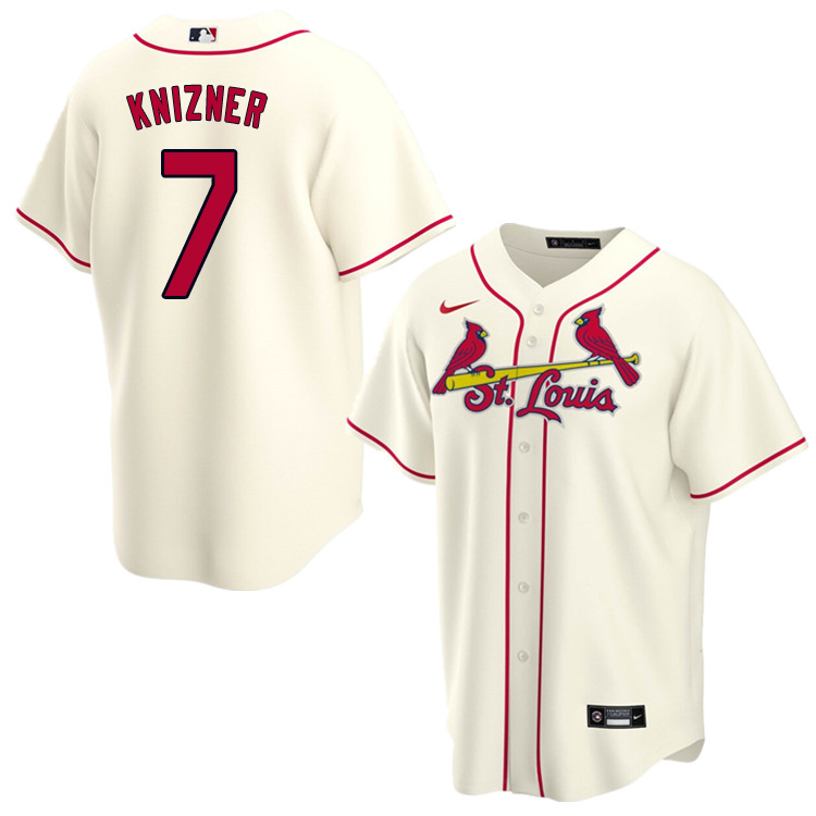 Nike Men #7 Andrew Knizner St.Louis Cardinals Baseball Jerseys Sale-Cream